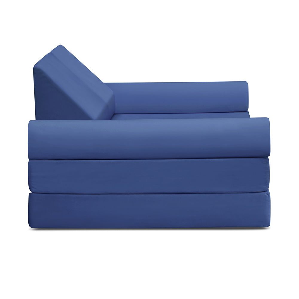 JP Outdoor Modular Kids Play Couch, 8PCS Nugget Couch for Building Fort, Toddler Play Sponge Convertible Couch,Navy Blue
