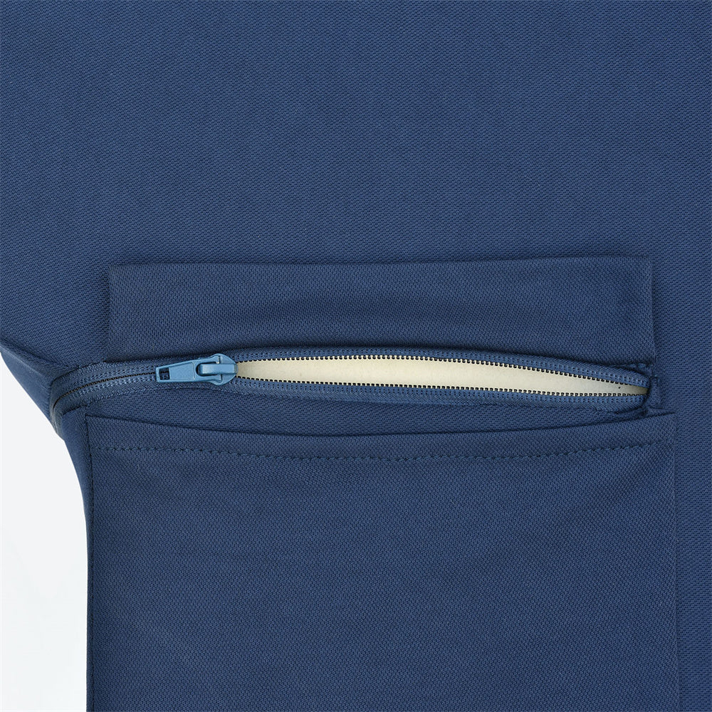 JP Outdoor Reading Pillow for Gaming Lap Desk with Side Pocket,Arm Rest Pillows for Sitting up in Bed, Navy Blue