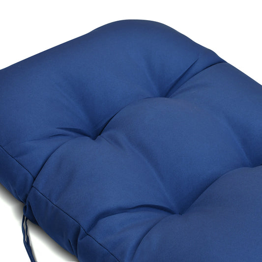 JP OUTDOOR 19.7”x 46.5”x 4” Outdoor Seat and Back Cushion for Adirondack Chairs,Navy Blue
