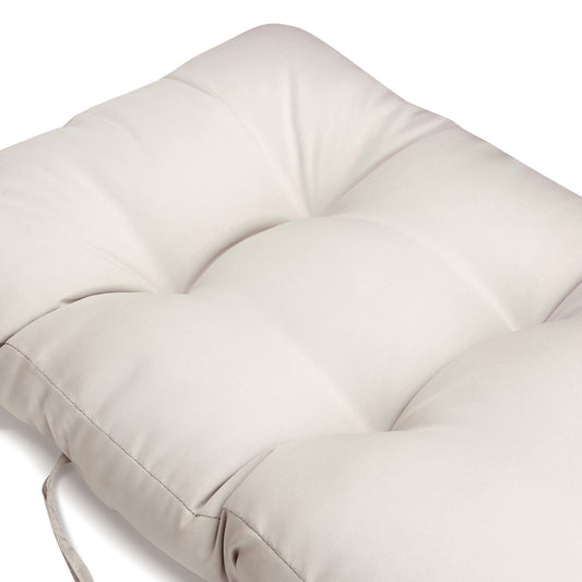 JP OUTDOOR 19.7”x 46.5”x 4”Outdoor Seat and Back Cushion for Adirondack Chairs,Light Khaki