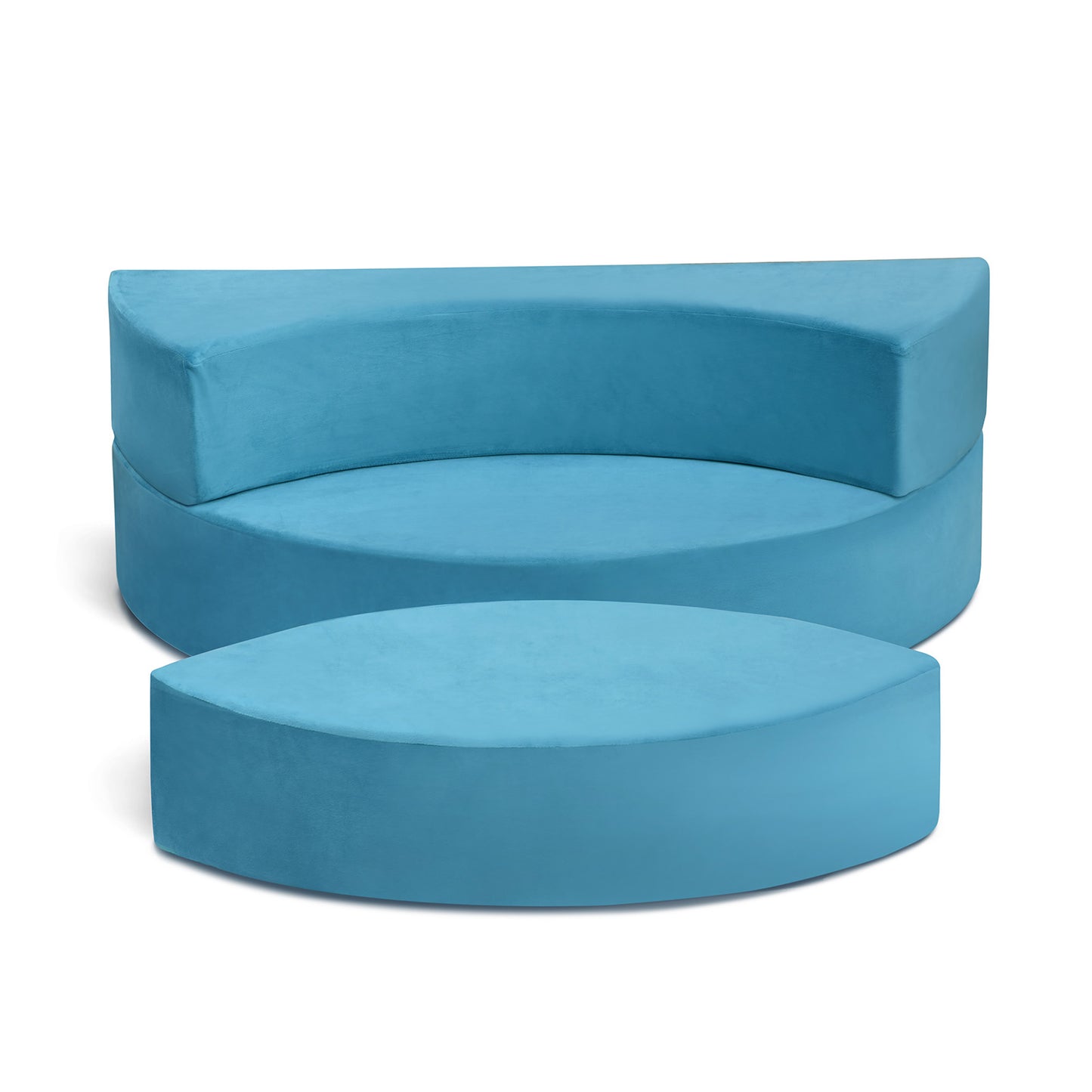 JP OUTDOOR Modular Kids Play Couch, Toddler Furniture Lounger Sofa ,Blue
