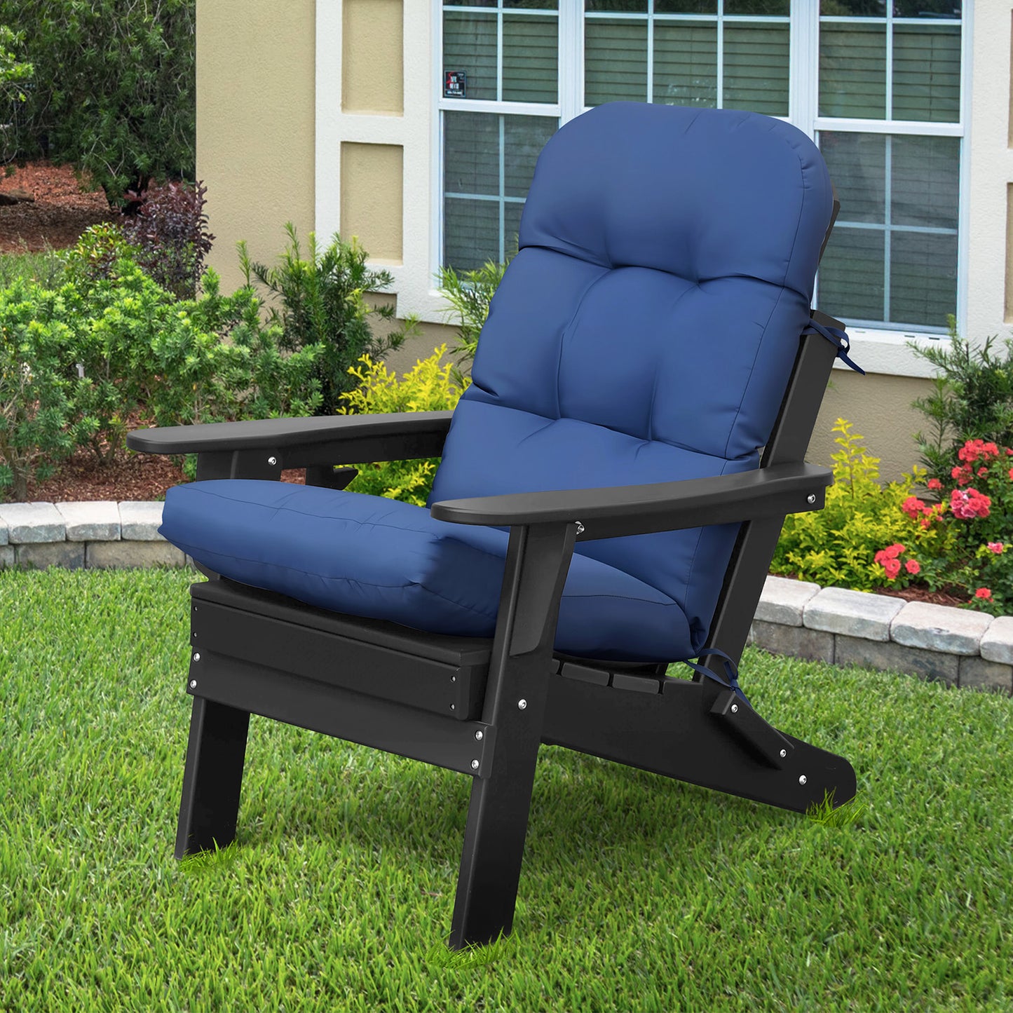 JP Outdoor Adirondack Chair Cushions;Set of 2;Indoor Outdoor Seat and Back Cushions for Adirondack or Rocking Chair, Navy Blue (No ratings yet)