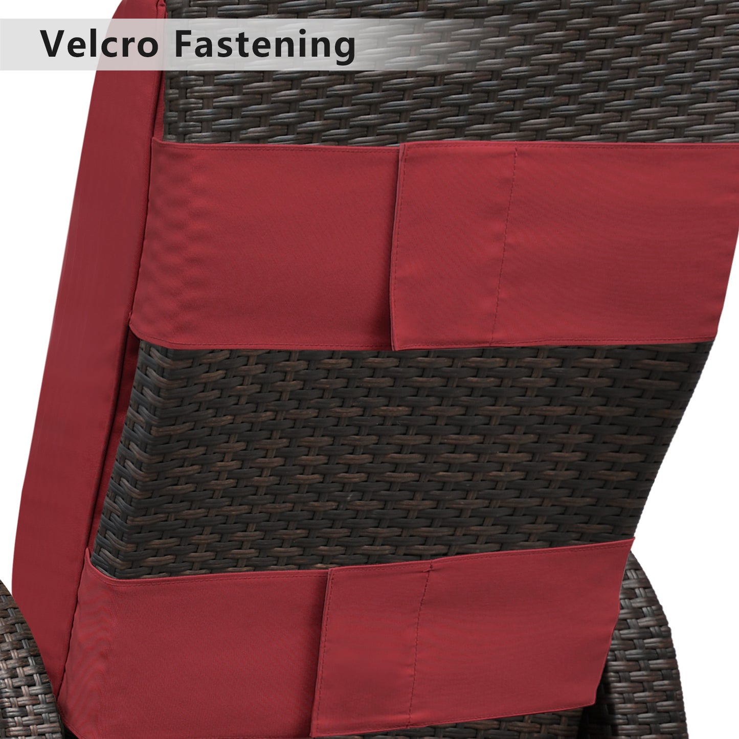 JP Outdoor&nbsp;Patio Recliner Cushion,&nbsp;Outdoor&nbsp;Chair Replacement Waterproof Cushion, Red