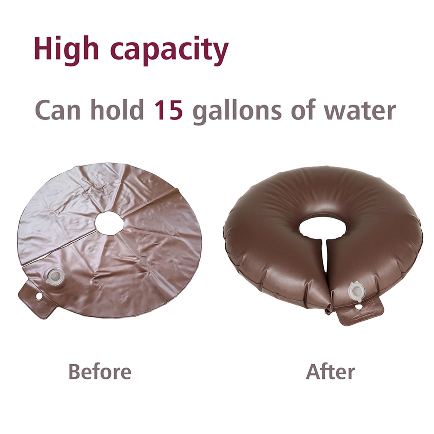 JP OUTDOOR Gardening Water Slow Release 15 Gallons Self Tree Watering Bags, Durable Outdoor Irrigation Ring