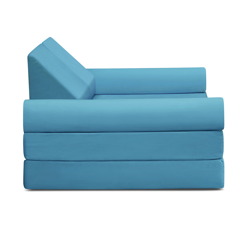 JP Outdoor Modular Kids Play Couch, 8PCS Nugget Couch for Building Fort, Toddler Play Sponge Convertible Couch,Blue