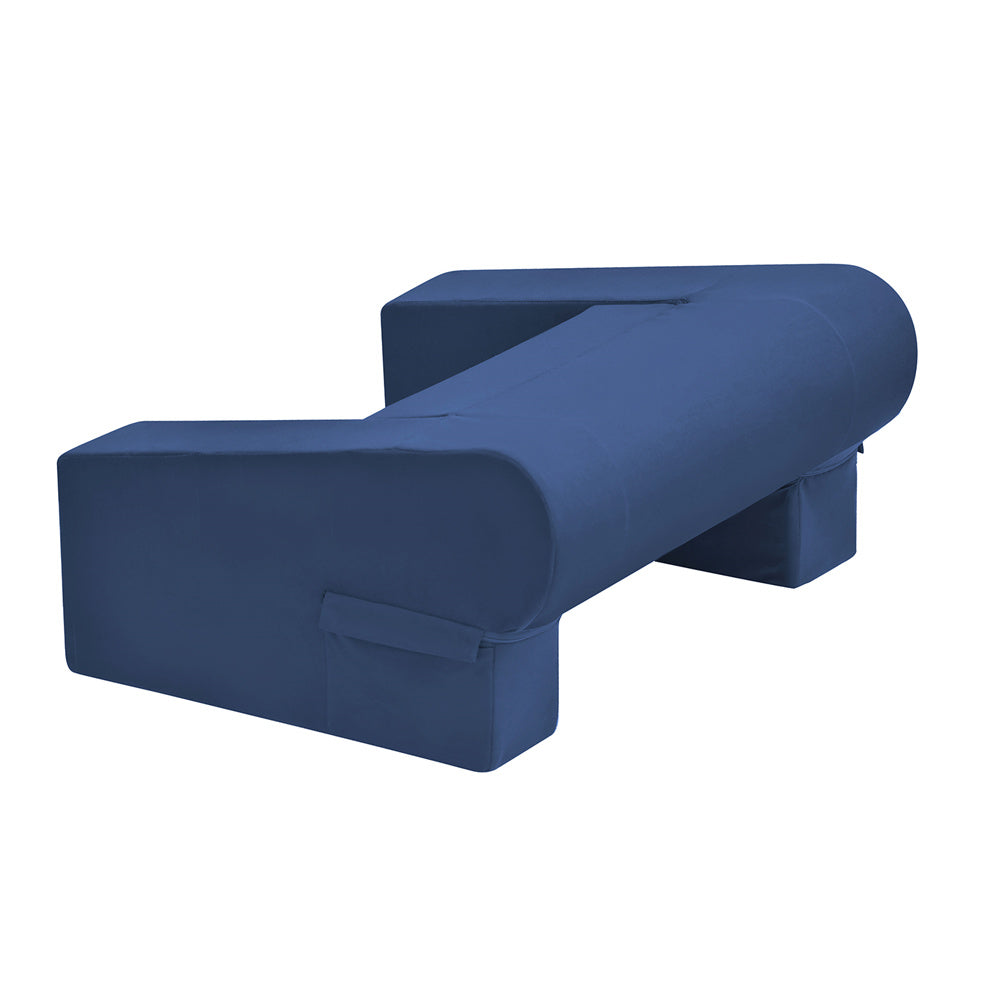 JP Outdoor Reading Pillow for Gaming Lap Desk with Side Pocket,Arm Rest Pillows for Sitting up in Bed, Navy Blue