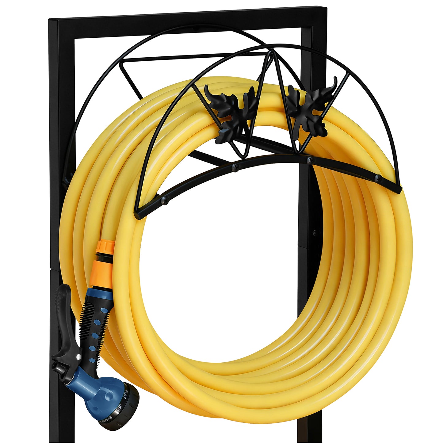 JP Outdoor Detachable Garden Hose Holder with, Freestanding Water Hose Holder for Outdoor Yard Lawn