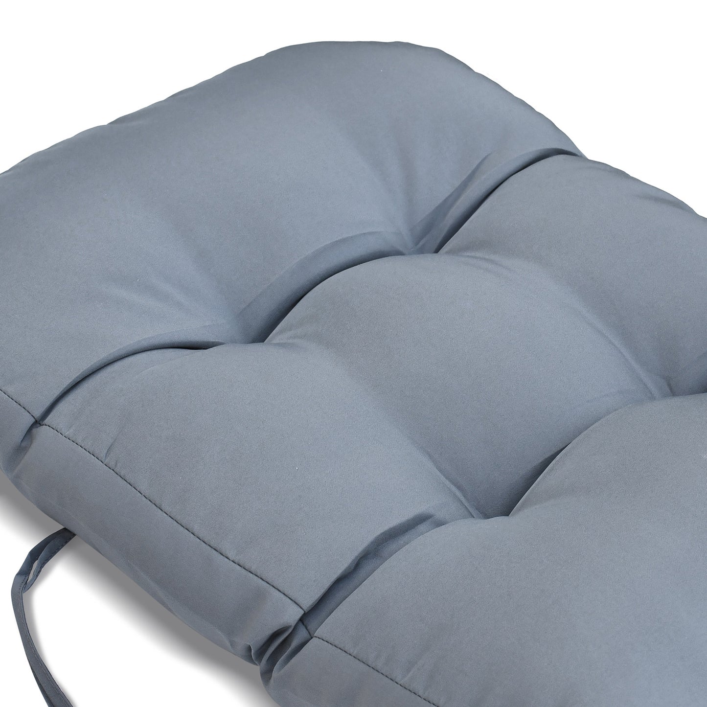 JP OUTDOOR Adirondack Chair Cushion, Rocking Chair Cushion 46.5x19.7x4 inch, High Back Patio Cushion of Upper and Lower with Ties, Grey