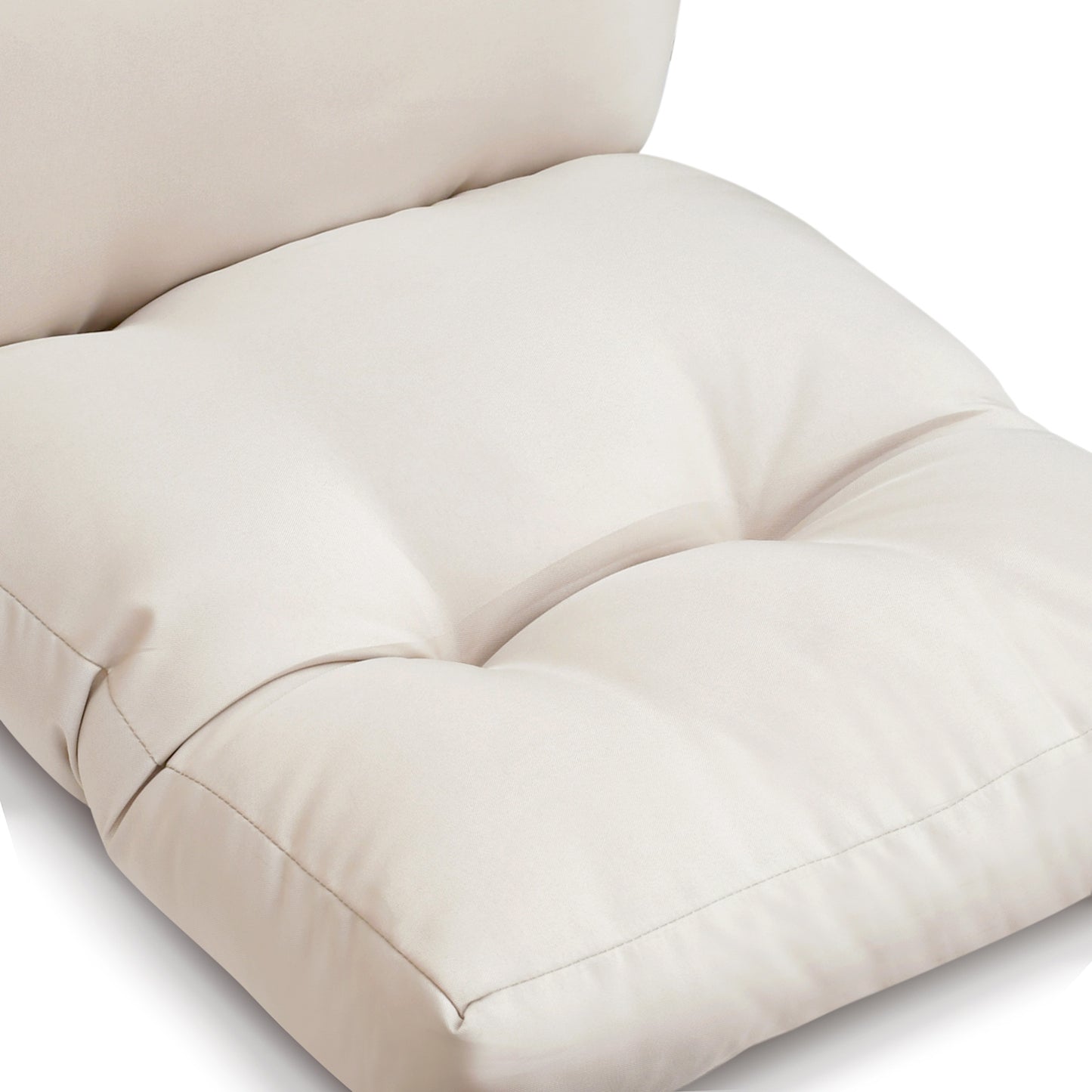 JP OUTDOOR 19.7”x 46.5”x 4”Outdoor Seat and Back Cushion for Adirondack Chairs,Light Khaki