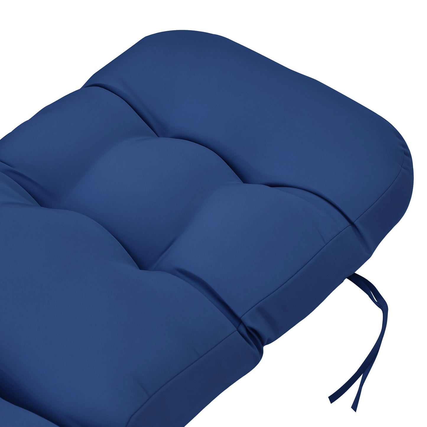 JP OUTDOOR 19.7”x 46.5”x 4” Outdoor Seat and Back Cushion for Adirondack Chairs,Navy Blue