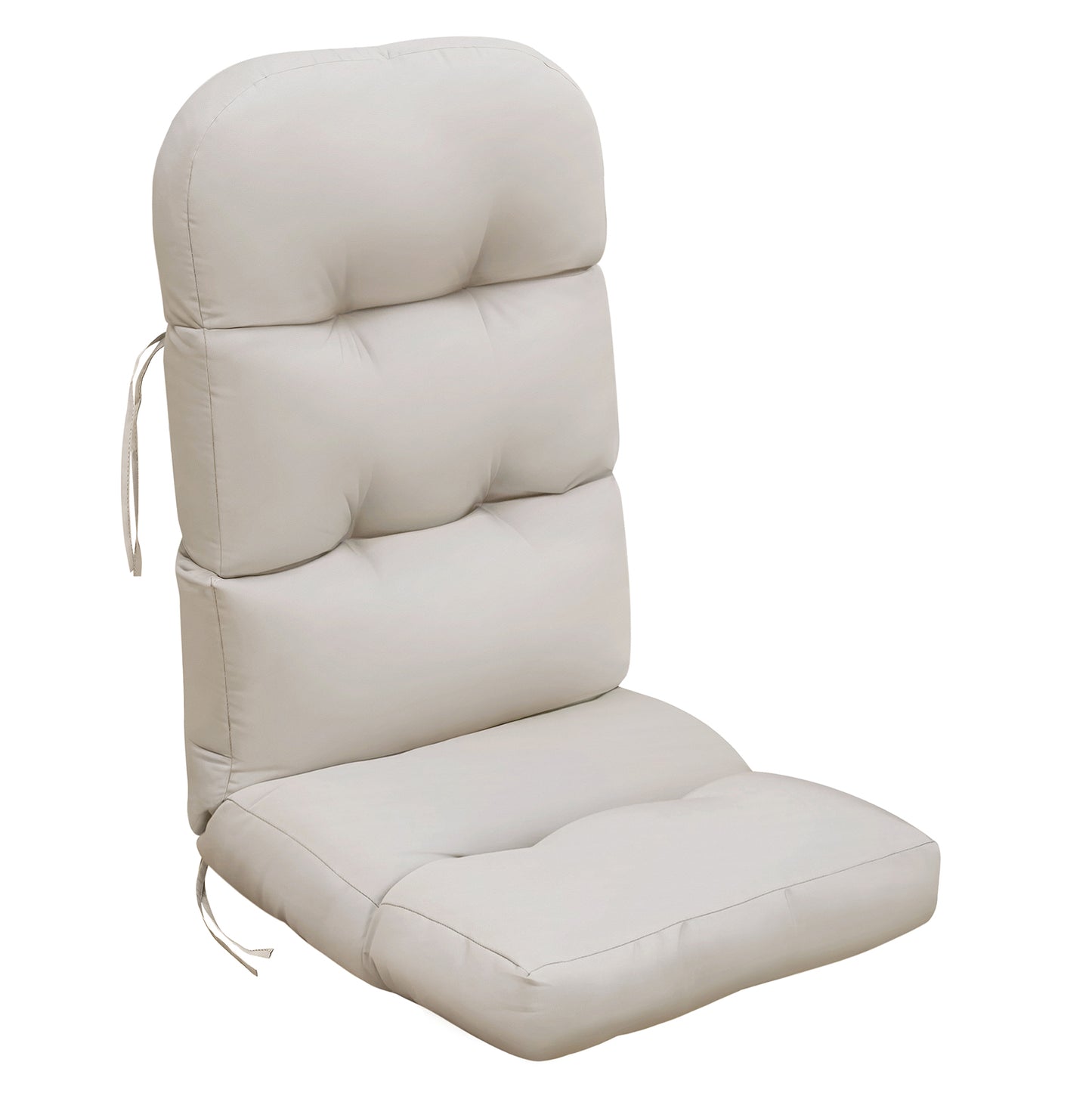 JP OUTDOOR 19.7”x 46.5”x 4”Outdoor Seat and Back Cushion for Adirondack Chairs,Light Khaki