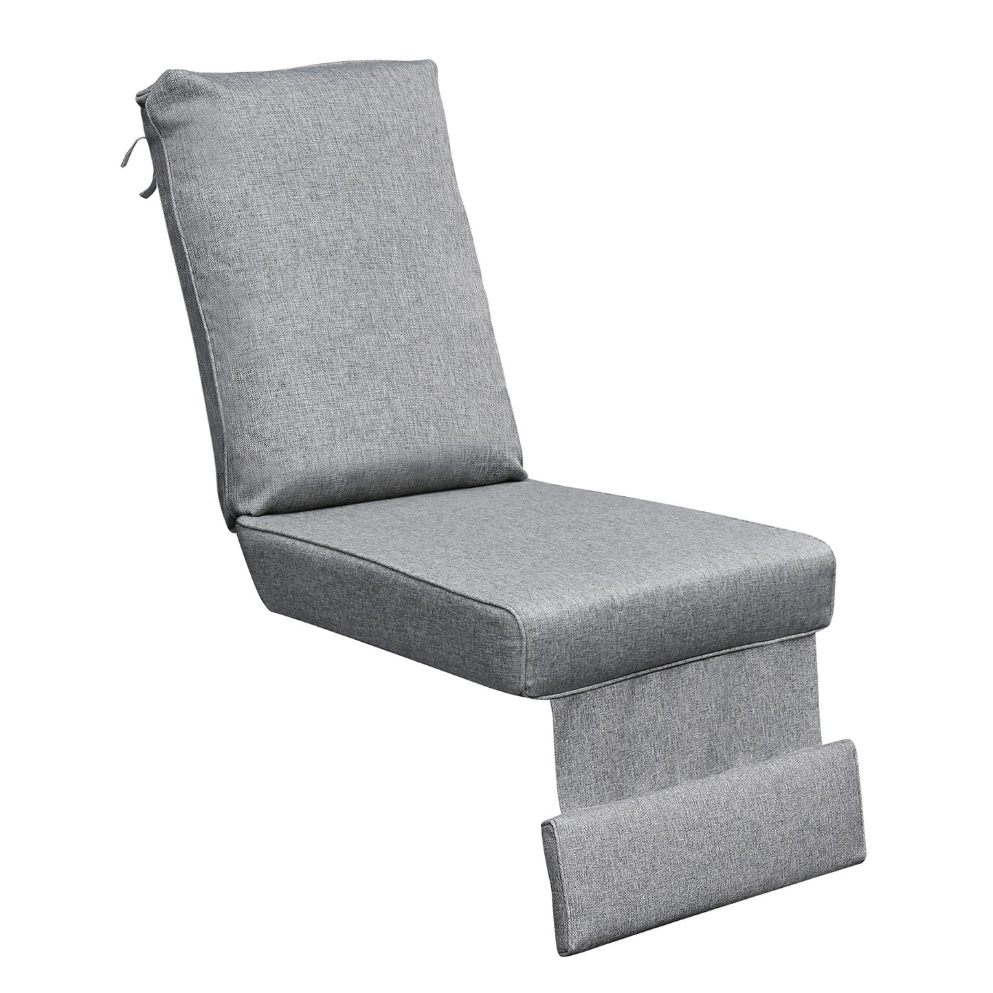 JP Outdoor Replacement Cushion for Indoor or Outdoor Recliner Chair,5.5” Thick, Anti-fade & Waterproof,Grey
