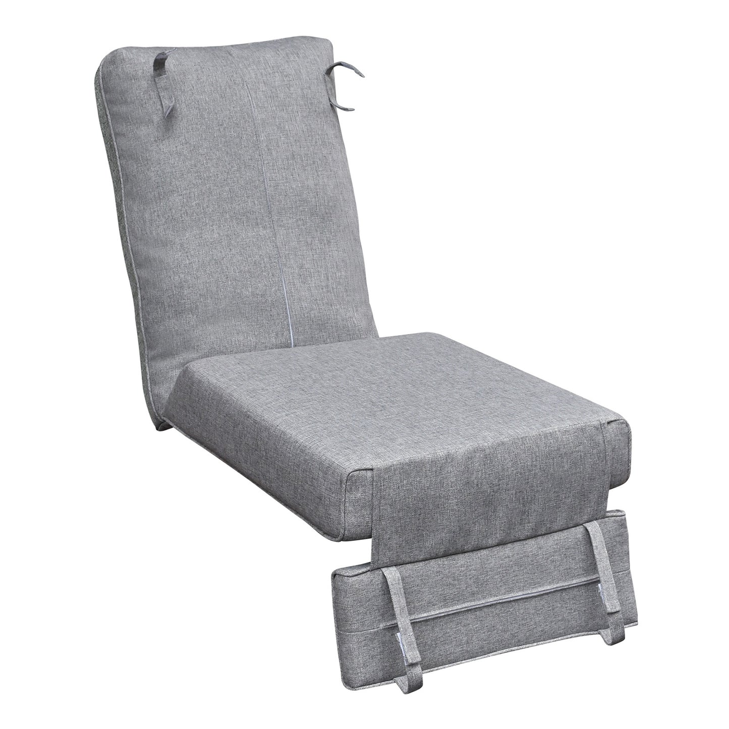 JP Outdoor Replacement Cushion for Indoor or Outdoor Recliner Chair,5.5” Thick, Anti-fade & Waterproof,Grey