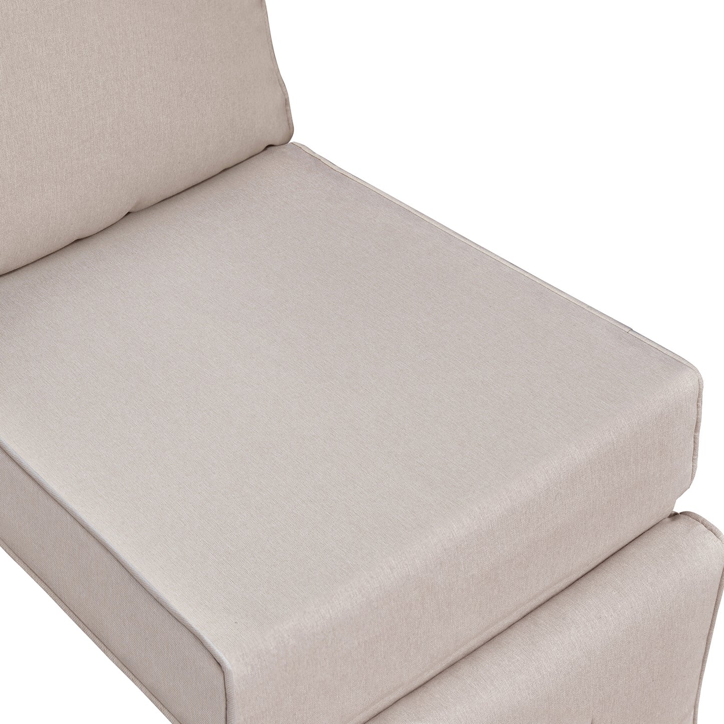JP Outdoor Replacement Cushion for Indoor or Outdoor Recliner Chair,Flaxen