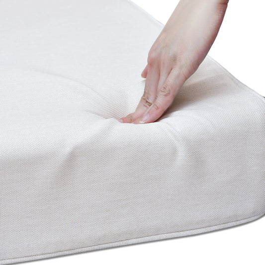 JP Outdoor 2-Piece Deep Seat Cushion,Patio Chair Cushion Set,Water Repellent,Fade Resistant,Beige