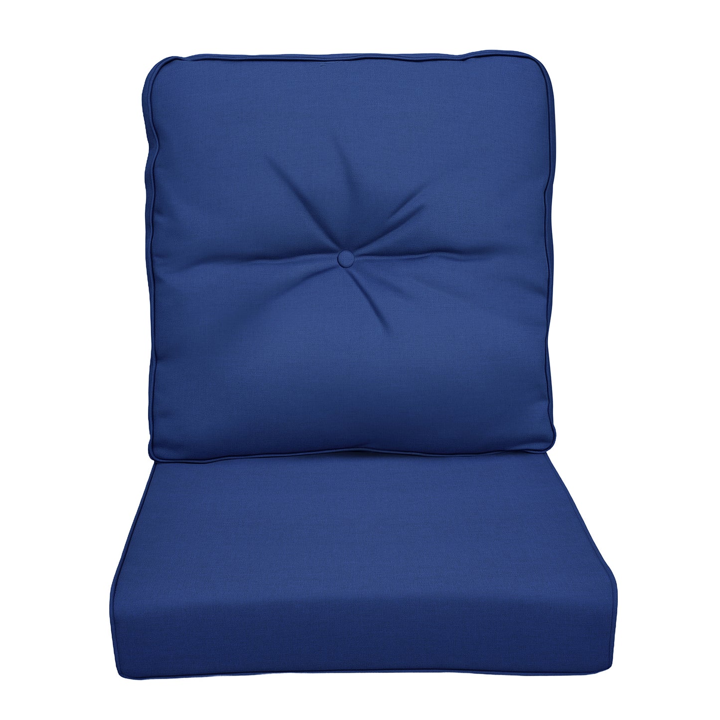 JP Outdoor 2-Piece Deep Seat Cushion,Patio Chair Cushion Set,Water Repellent,Fade Resistant,Navy Blue