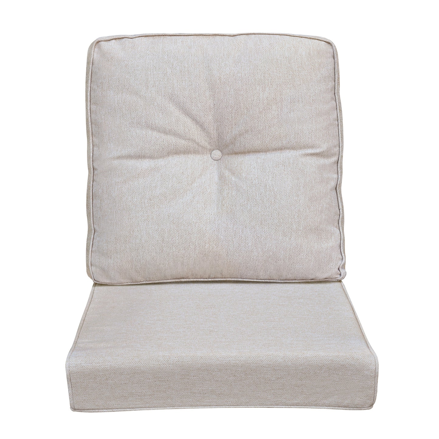 JP Outdoor 2-Piece Deep Seat Cushion,Patio Chair Cushion Set,Water Repellent,Fade Resistant,Khaki