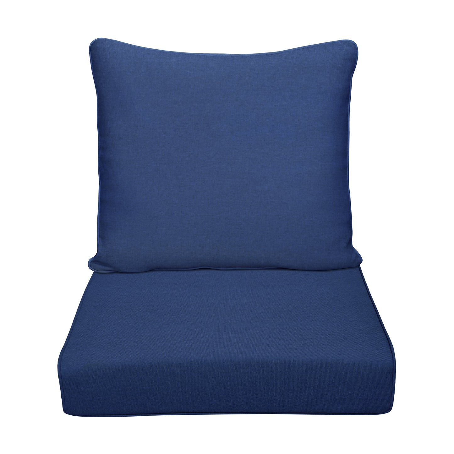 JP Outdoor 24" x 24" Patio Deep Seat Cushion Set, Outdoor Chair Cushion, Water Resistant & Fade Resistant, Navy Blue