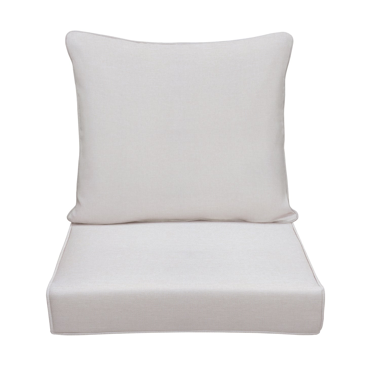 JP Outdoor 24" x 24" Patio Deep Seat Cushion Set, Outdoor Furniture Chair Cushion, Water Resistant & Fade Resistant,Beige