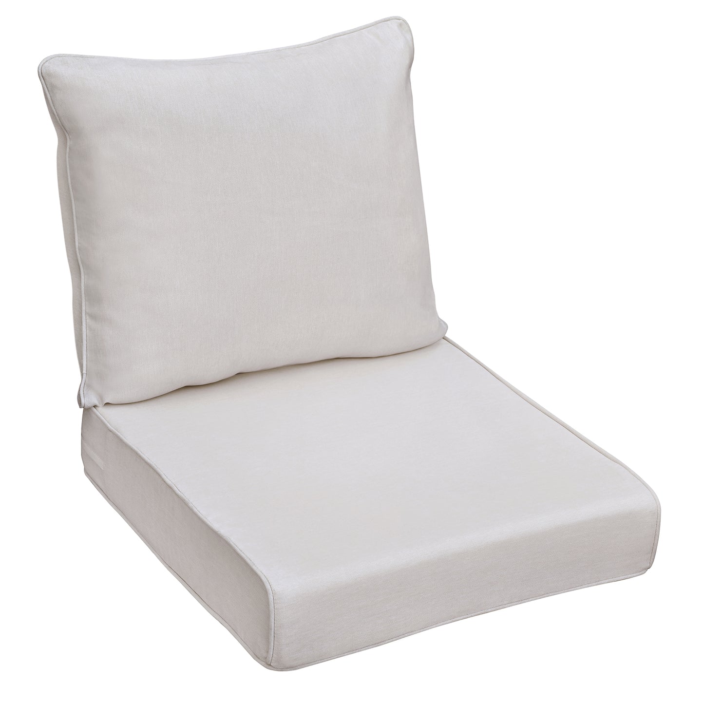 JP Outdoor 24" x 24" Patio Deep Seat Cushion Set, Outdoor Furniture Chair Cushion, Water Resistant & Fade Resistant,Beige