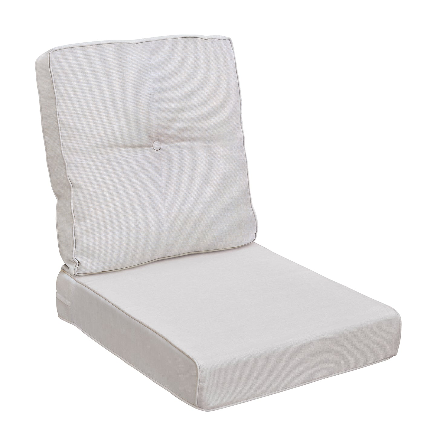 JP Outdoor 2-Piece Deep Seat Cushion,Patio Chair Cushion Set,Water Repellent,Fade Resistant,Beige