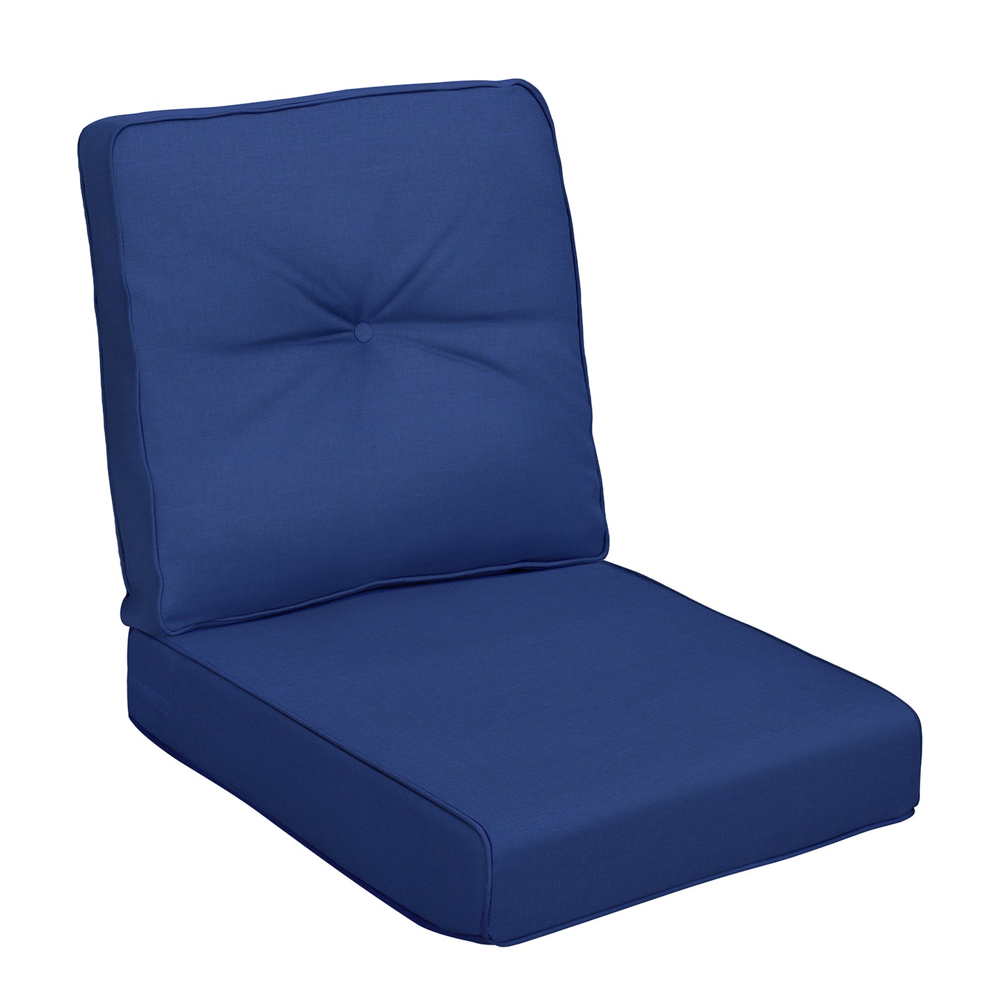 JP Outdoor 2-Piece Deep Seat Cushion,Patio Chair Cushion Set,Water Repellent,Fade Resistant,Navy Blue