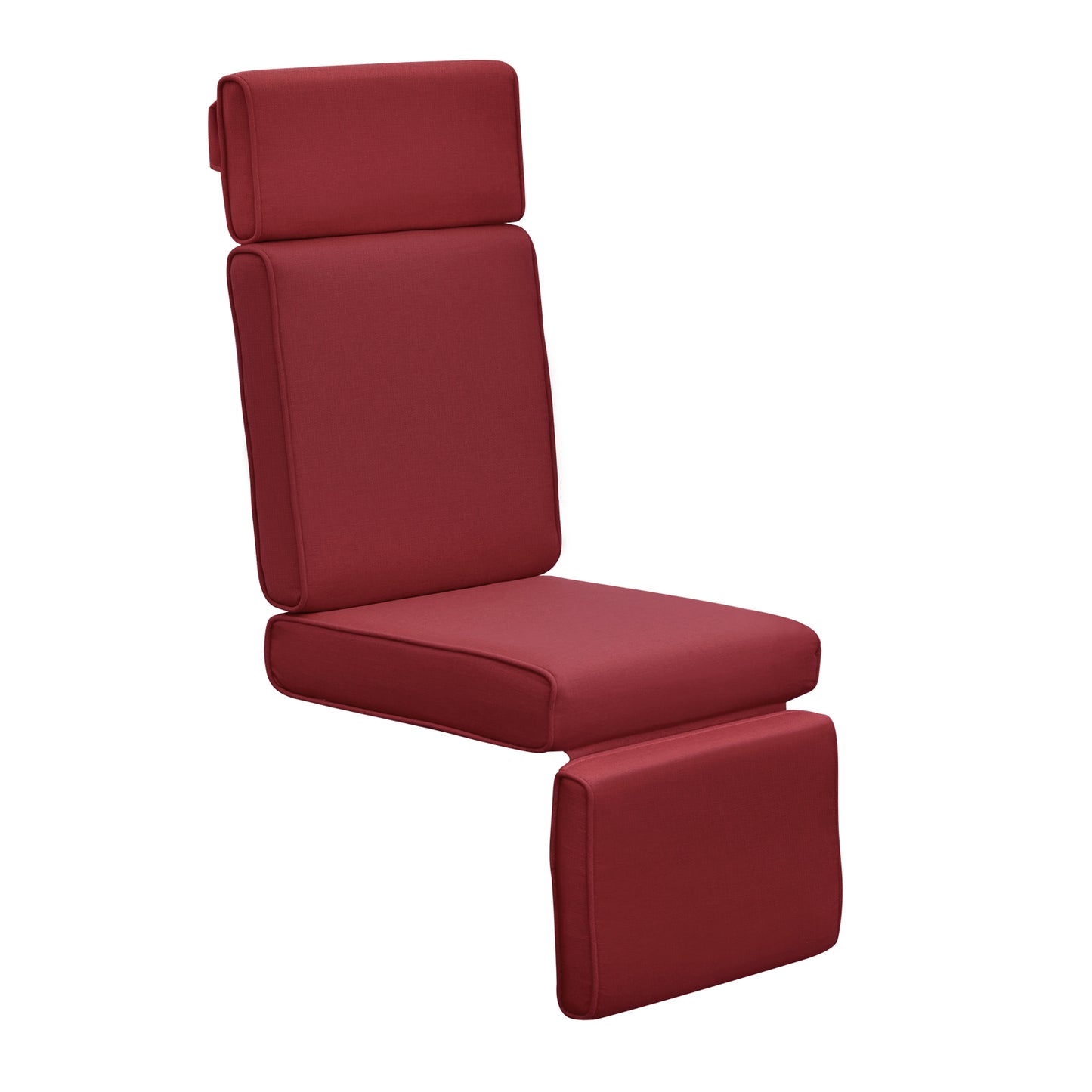 JP Outdoor Replacement Recliner Waterproof Cushion,Red