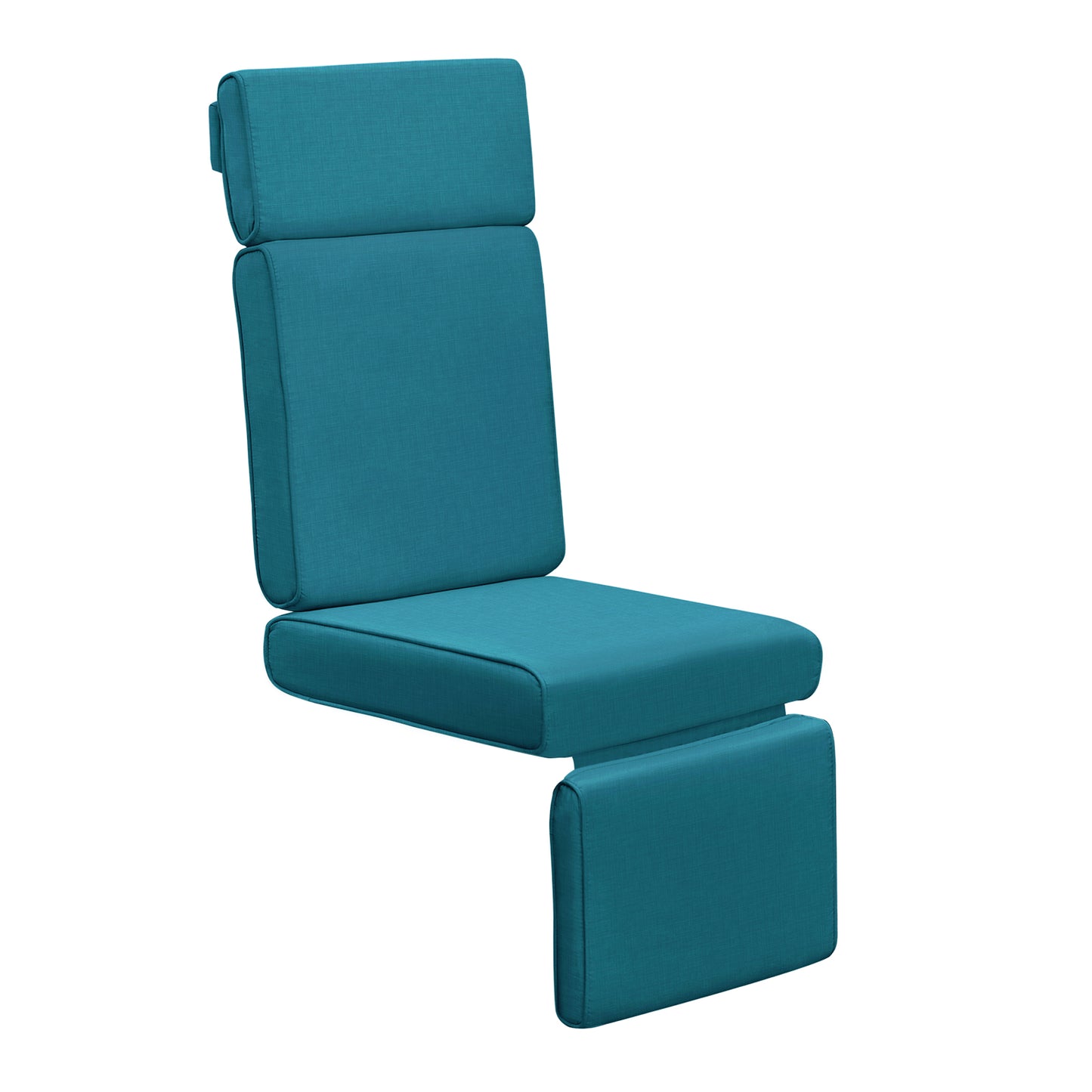 JP Outdoor Patio Recliner Cushion,Replacement Cushion for Outdoor Recliner,Peacock Blue