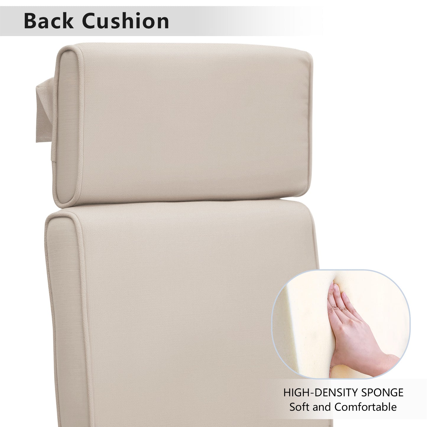 JP Outdoor Replacement Recliner Waterproof Cushion,Khaki