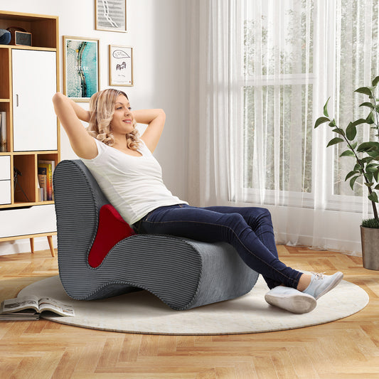 JP OUTDOOR Lounge Chair for Adult,Soft 28D Sponge Core,Skin-Friendly Dutch Velvet Fabric