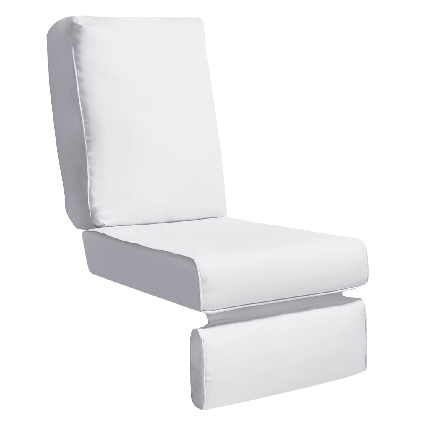 JP Outdoor Replacement Cushion for Indoor or Outdoor Adirondack or Rocking Chairs Cushion,Waterproof Chair Cushion,White