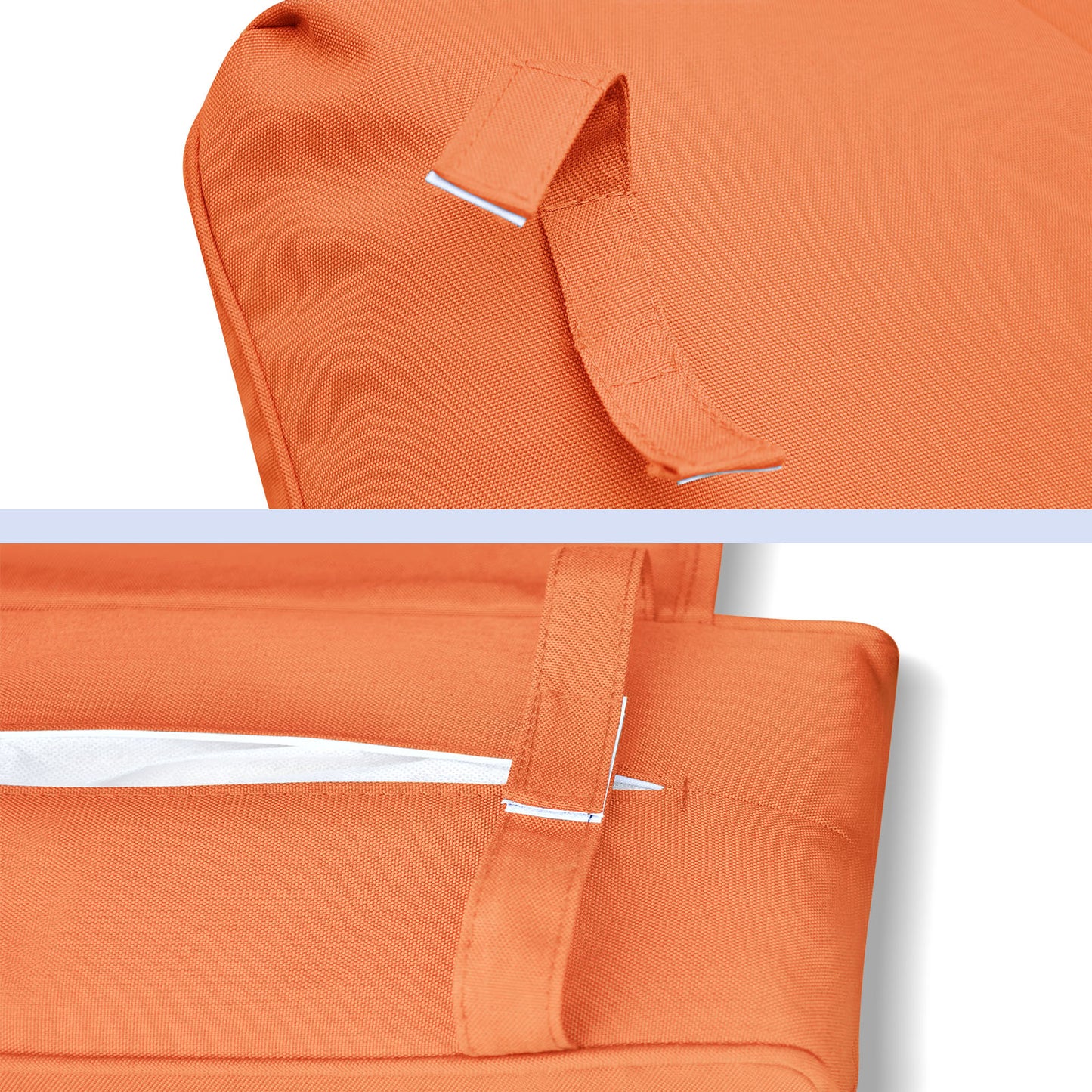 JP Outdoor Replacement Cushion for Indoor or Outdoor Recliner Chair,Good Firmness,Anti-fade & Water Repellent,Orange