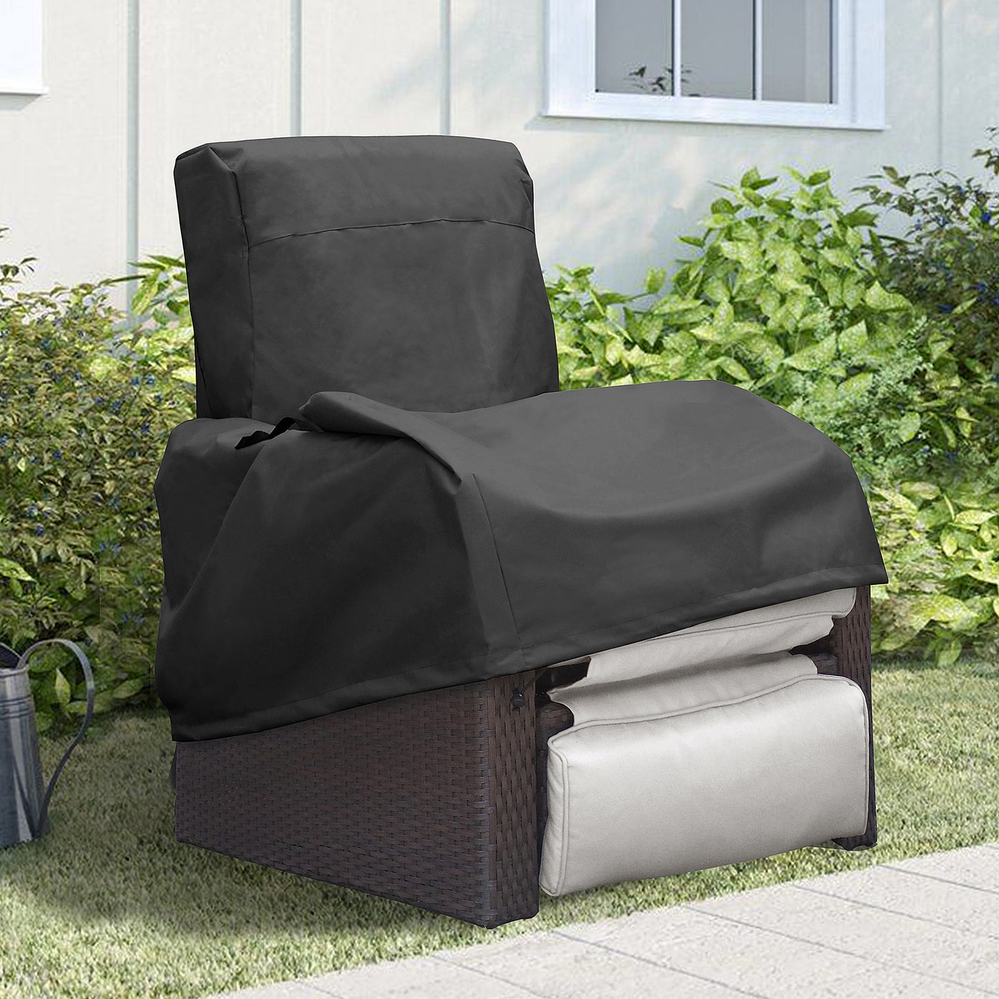 JP OUTDOOR Weather-resistant Durable Oxford Chair Cover, Black