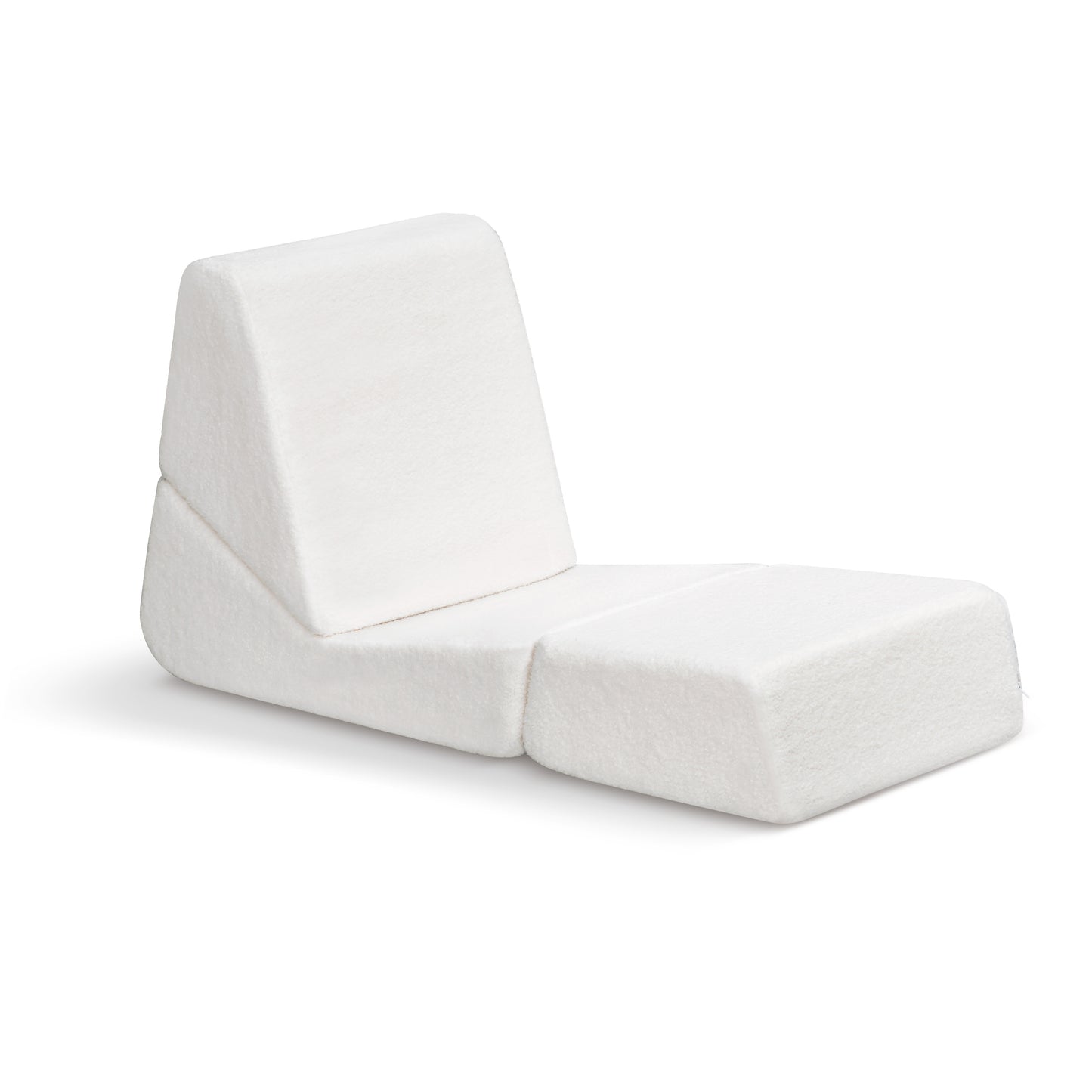 JP OUTDOOR Kids Lounger Teddy Velvet,Kids Foldable Chair Sofa,Beige
