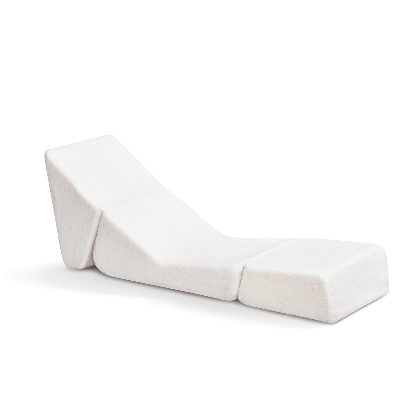 JP OUTDOOR Kids Lounger Teddy Velvet,Kids Foldable Chair Sofa,Beige