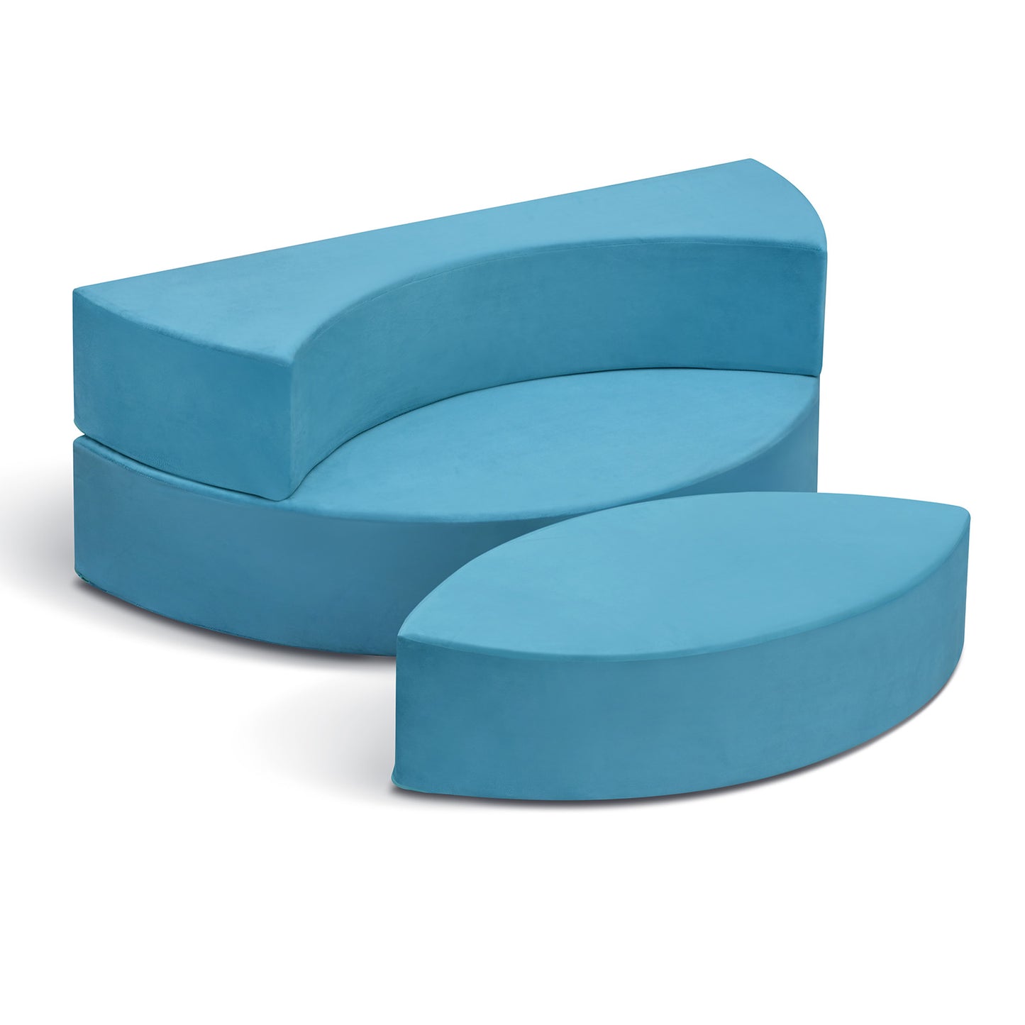 JP OUTDOOR Modular Kids Play Couch, Toddler Furniture Lounger Sofa ,Blue