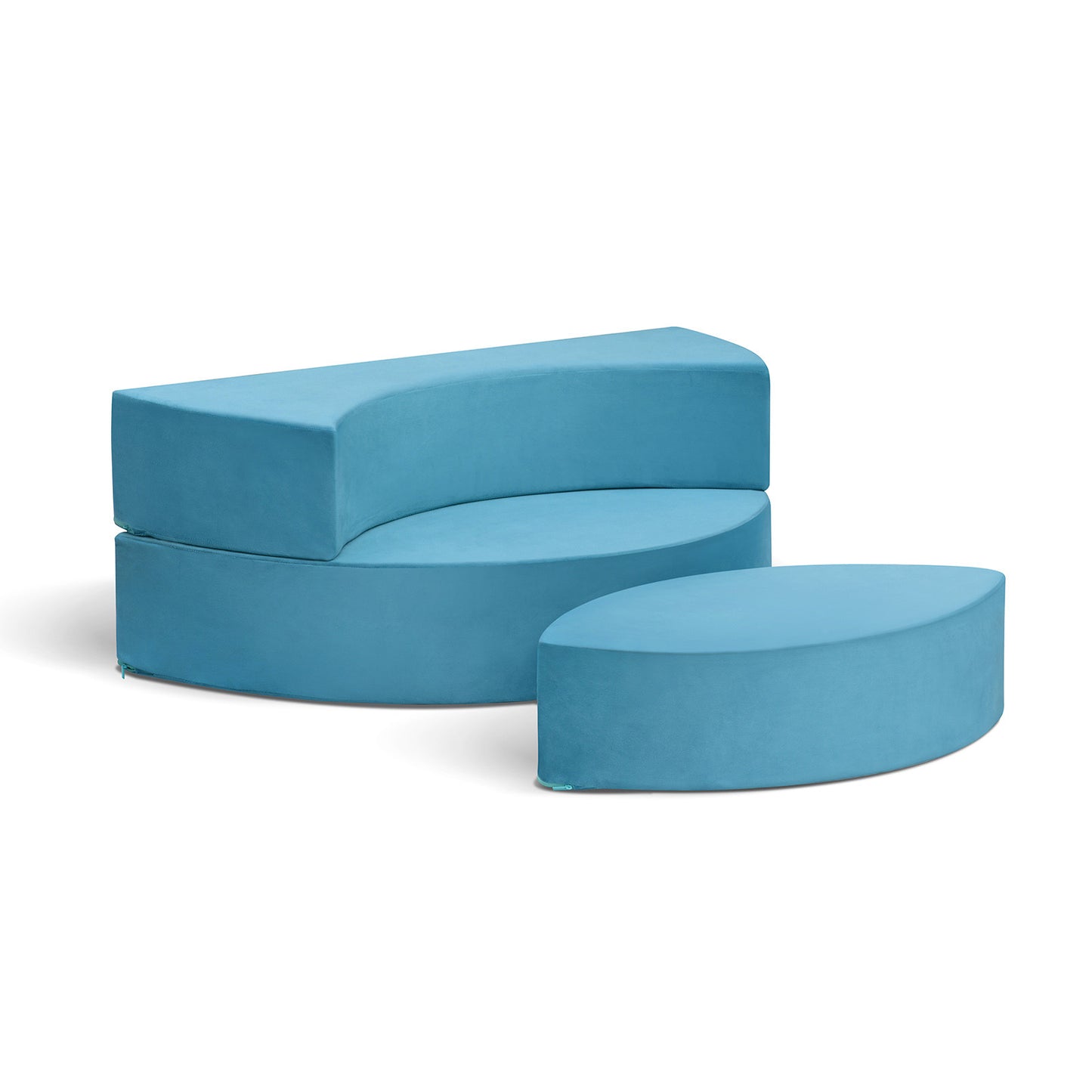 JP OUTDOOR Modular Kids Play Couch, Toddler Furniture Lounger Sofa ,Blue